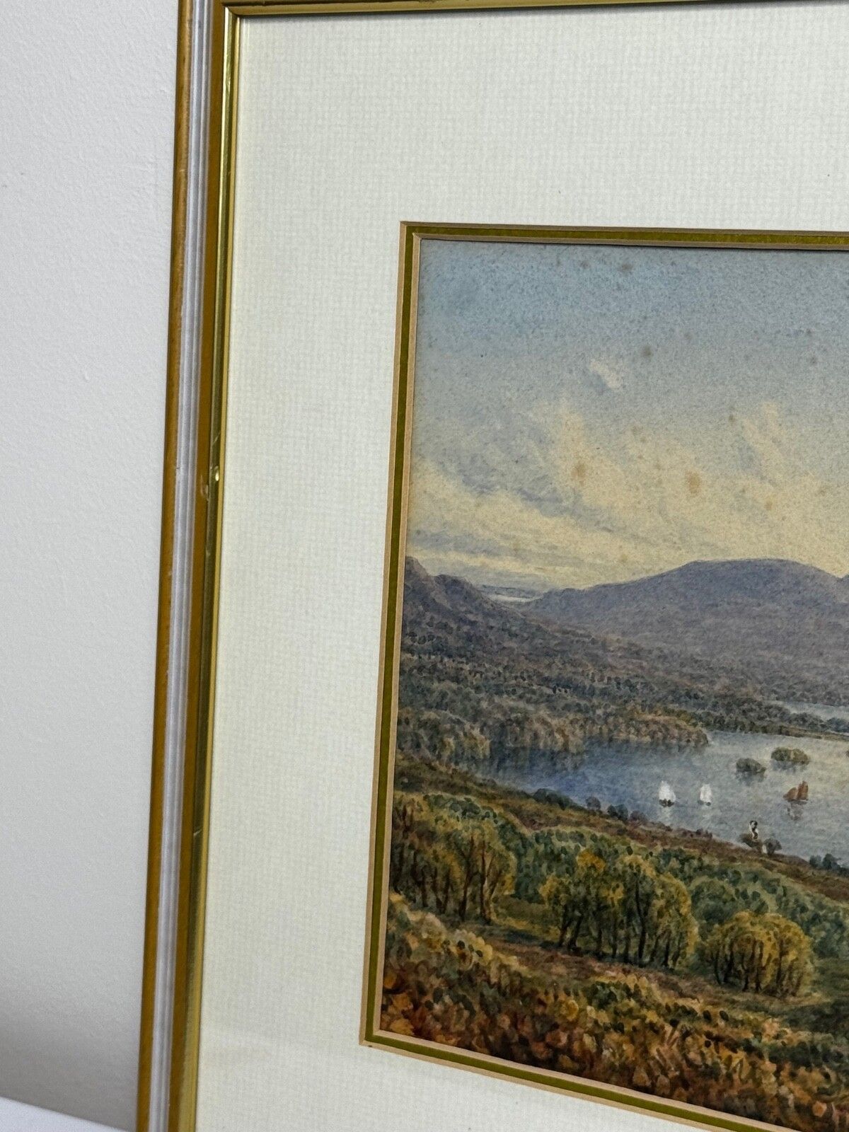 William Taylor Longmire, Windermere, aquarel met uitzicht op de Langdale Pikes photo Kunst