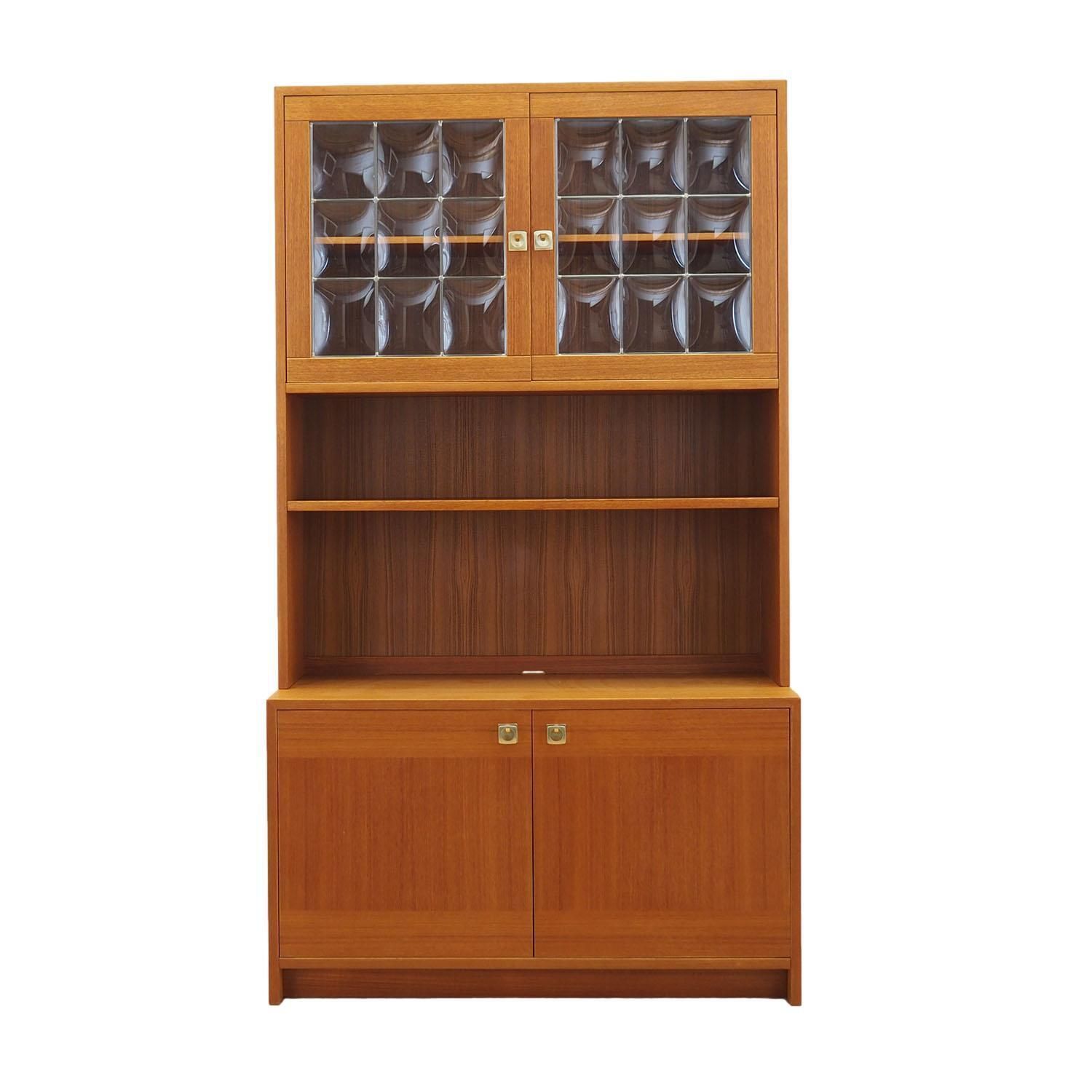 Bibliothèque en placage de teck à étagères réglables, design danois moderne, années 1970.