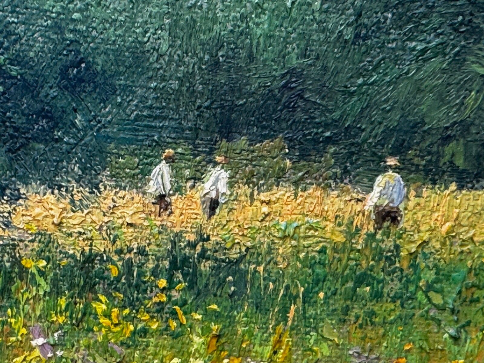 4900.0 Landscape Oil Painting Banks Of The Wye, Coppett Hill Signed By Charles Neal photo