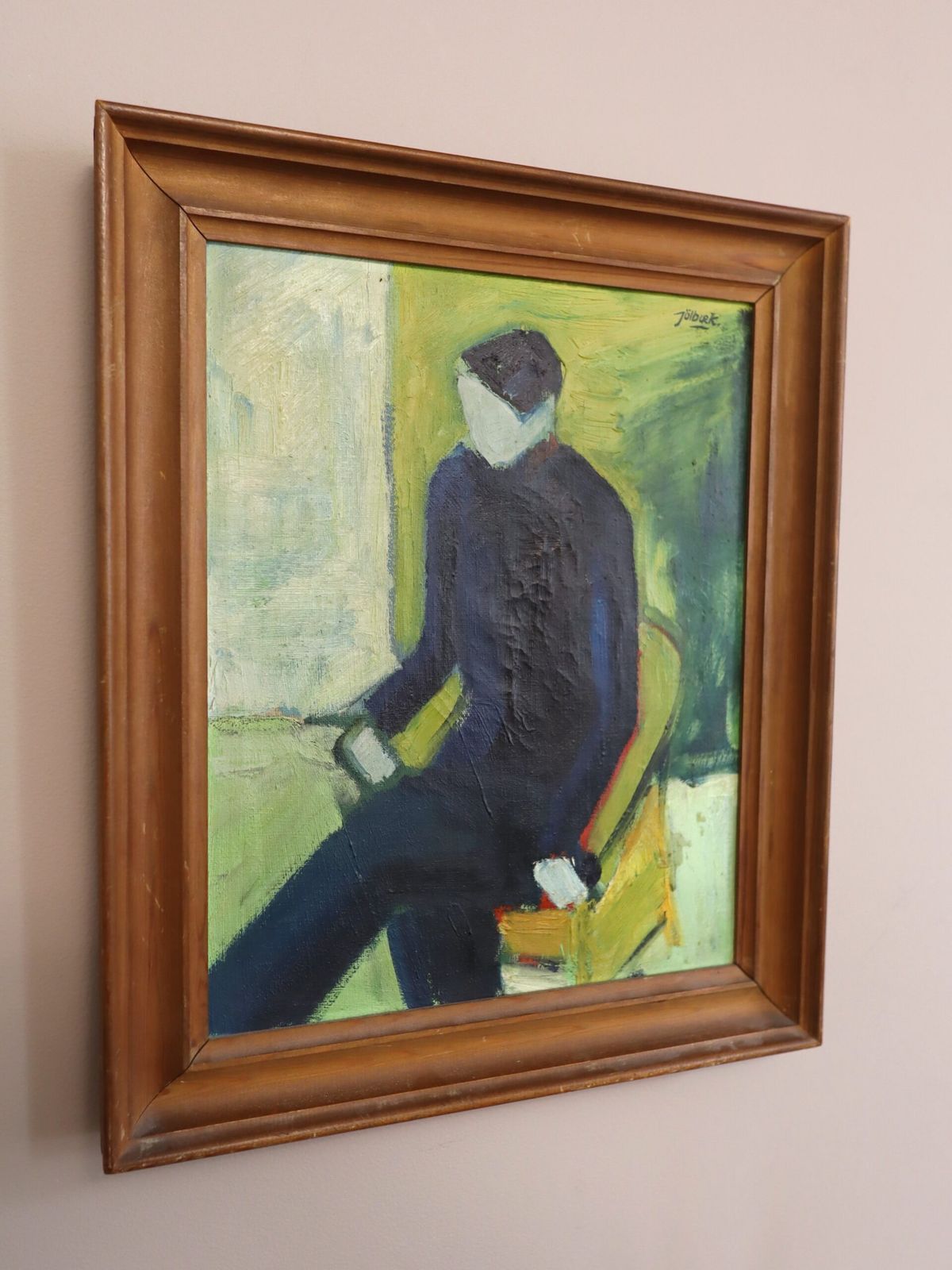 A Moment Alone In Oil Onto Canvas photo 539.0