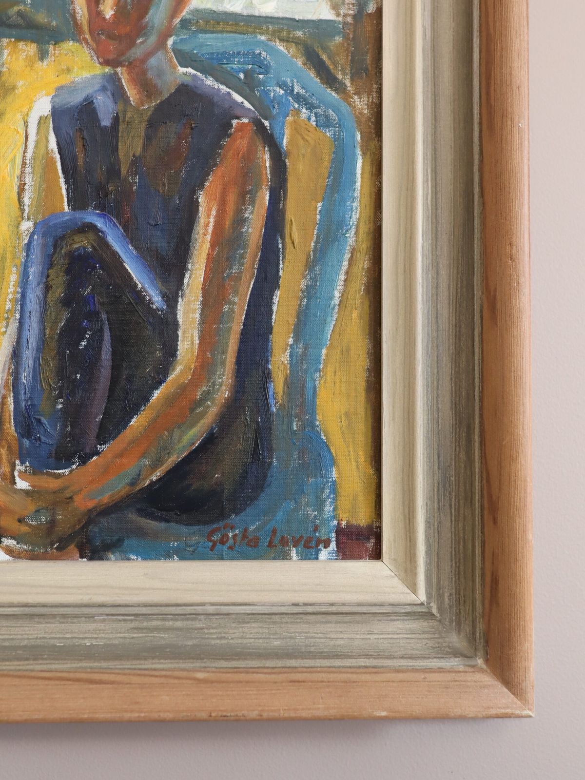 Figuren bij het raam, olieverf op doek photo 523.0