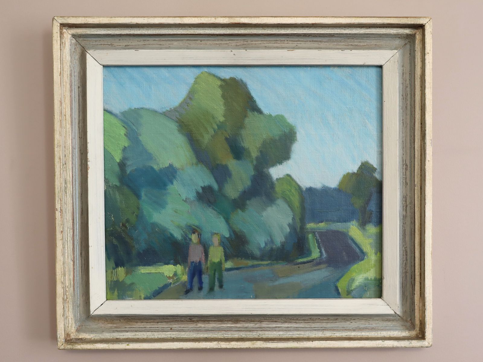 The Path Beyond, In Oil Onto Canvas Mid 20th Century