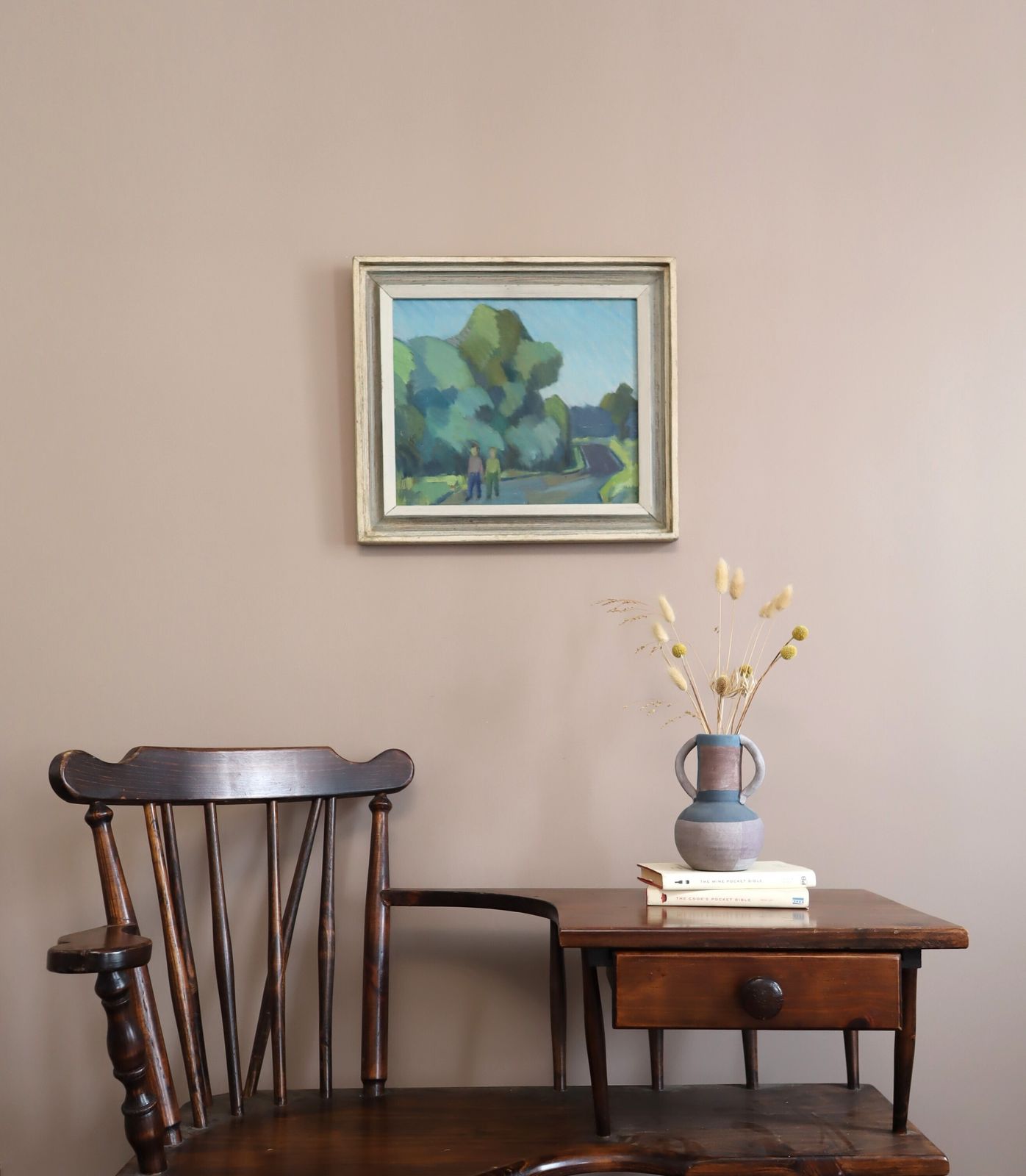 The Path Beyond, In Oil Onto Canvas Mid 20th Century photo furniture