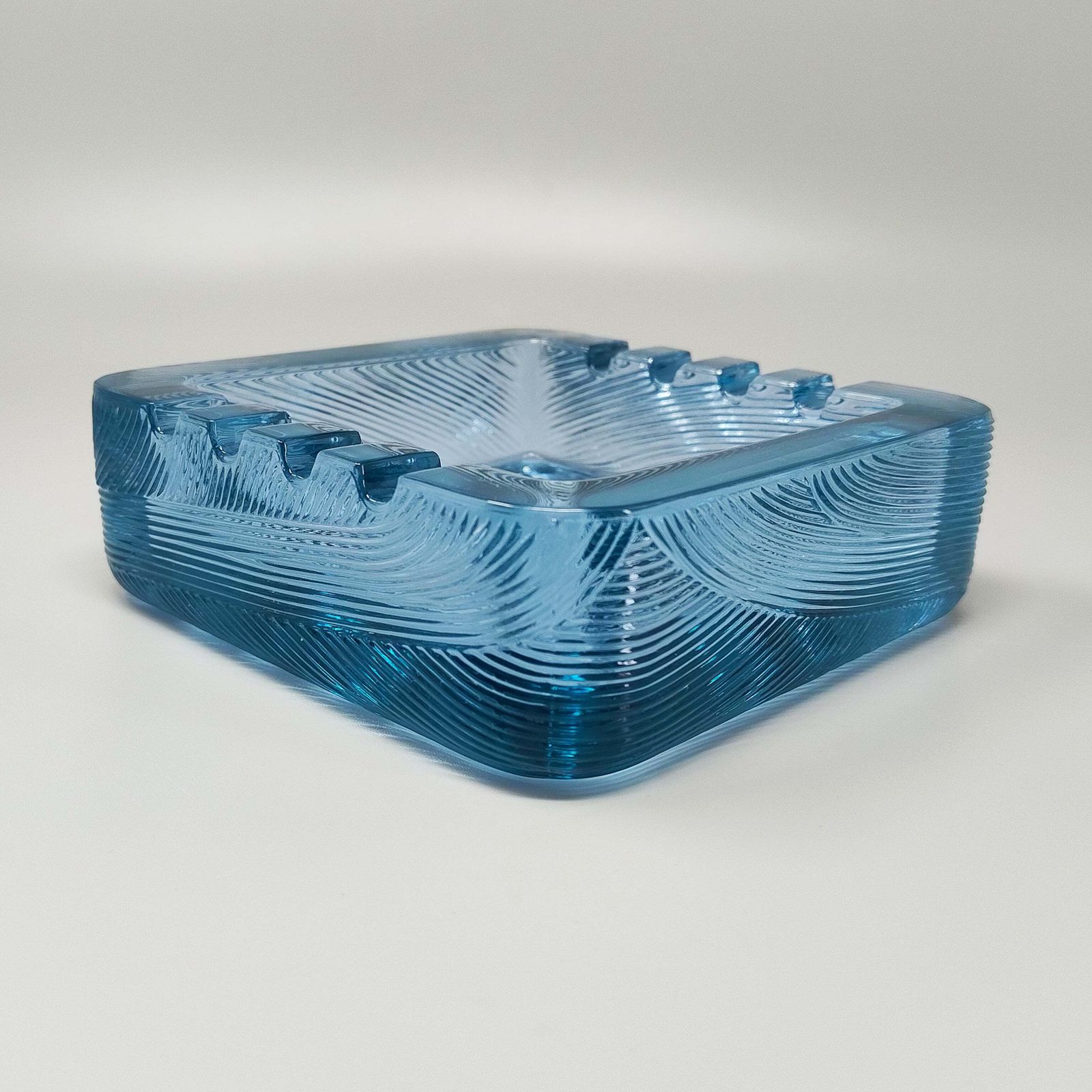 1970s Blue Ashtray By Sergio Asti For Arnolfo Di Cambio. Made In Italy photo furniture