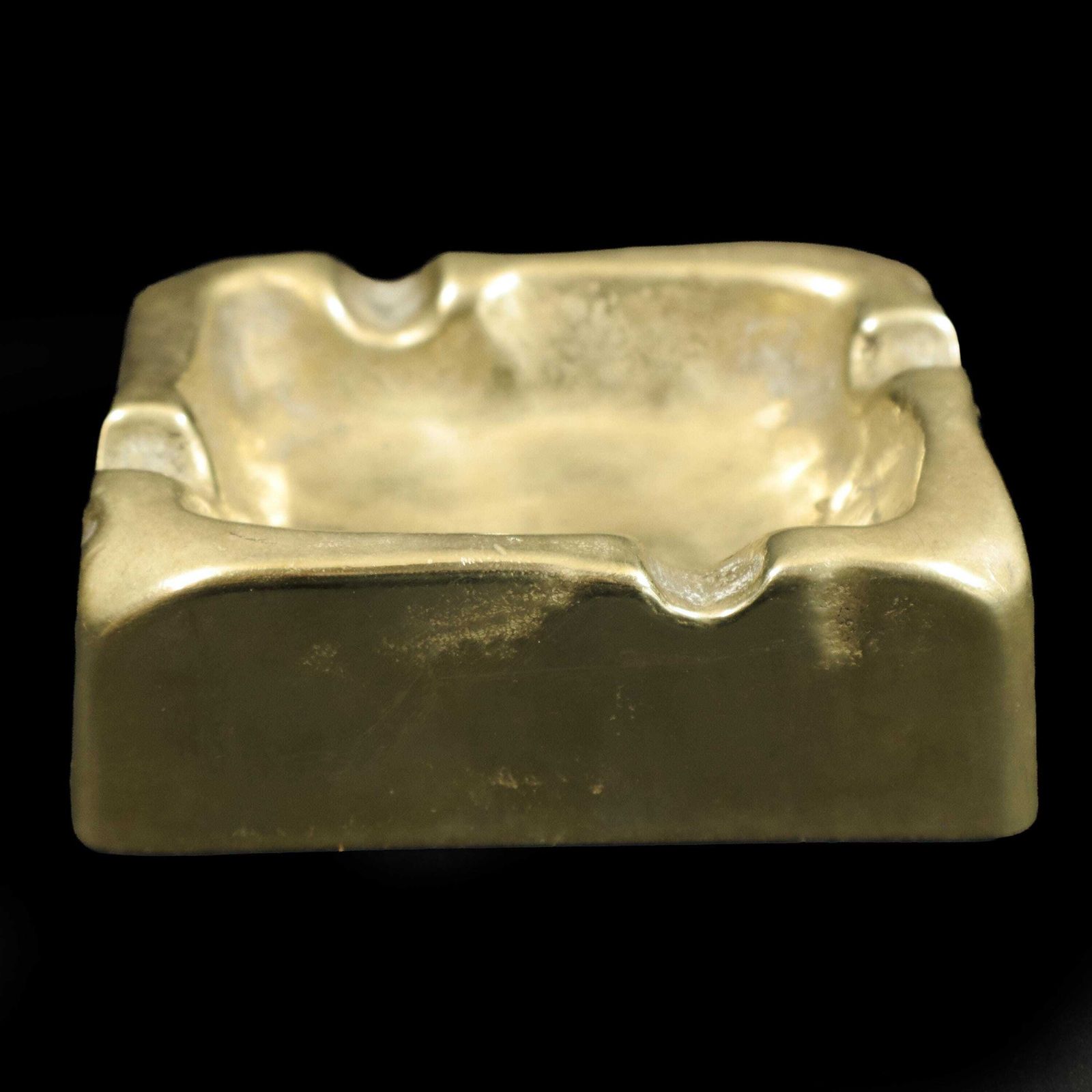 Sculpturele Brutalist gegoten bronzen sigarenasschaal, Duitsland jaren 1960 photo furniture
