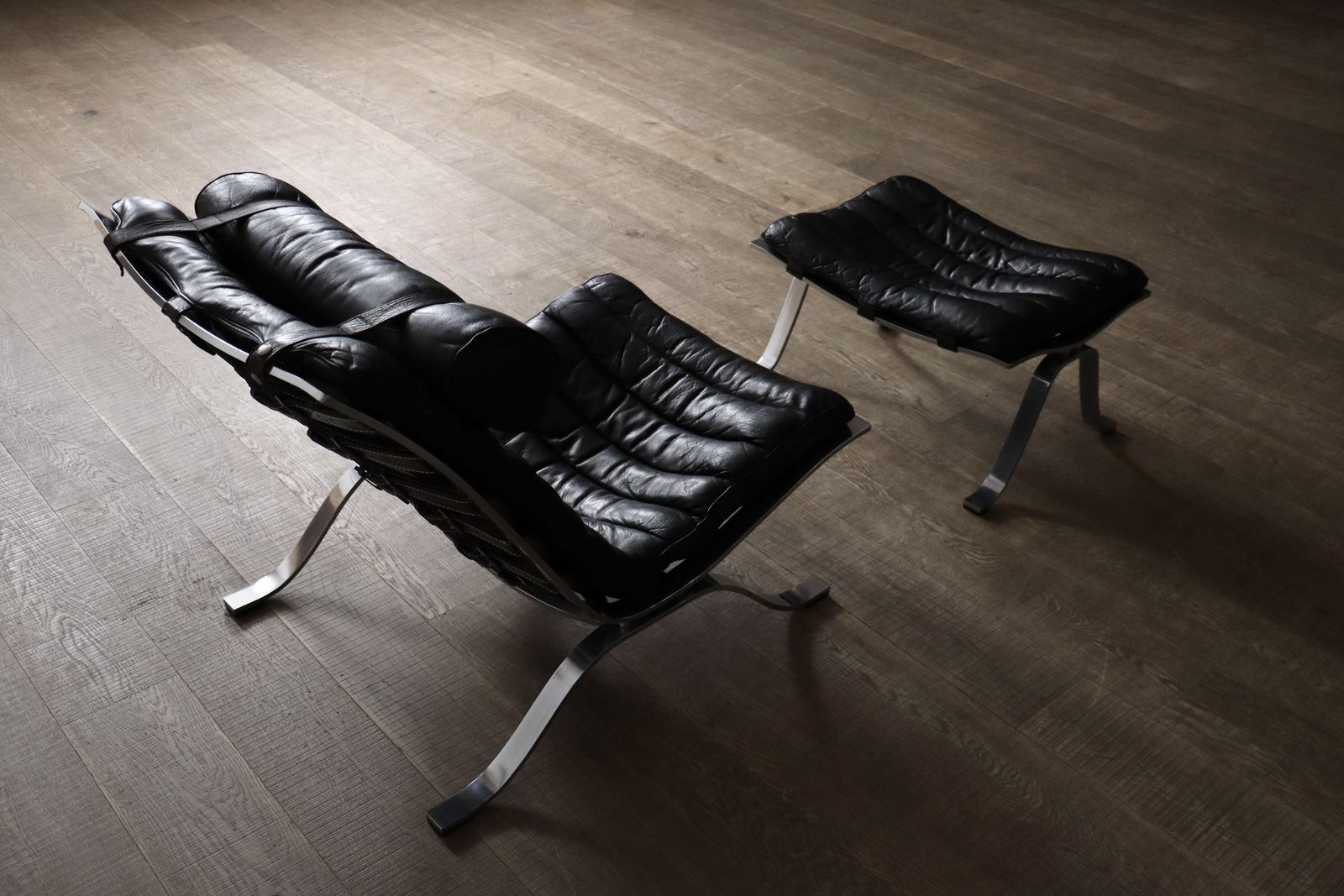 Arne Norell Ari Lounge Chair met Ottoman, Zweden 1966 photo Meubels