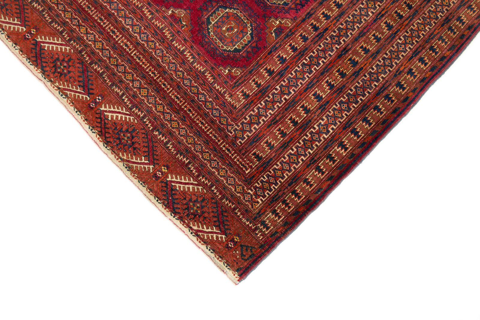 Mid-Century Bokhara vloerkleed, 200 × 114 cm, ca. jaren 1960 photo 510.0