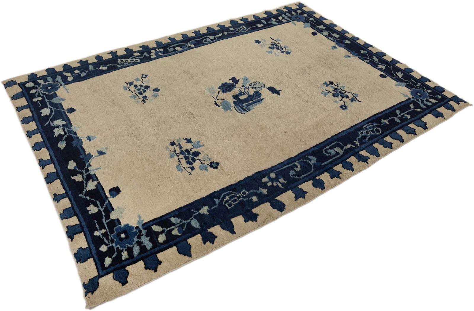 Antique Chinese Peking Rug, 175 × 122cm, Circa 1900s photo furniture