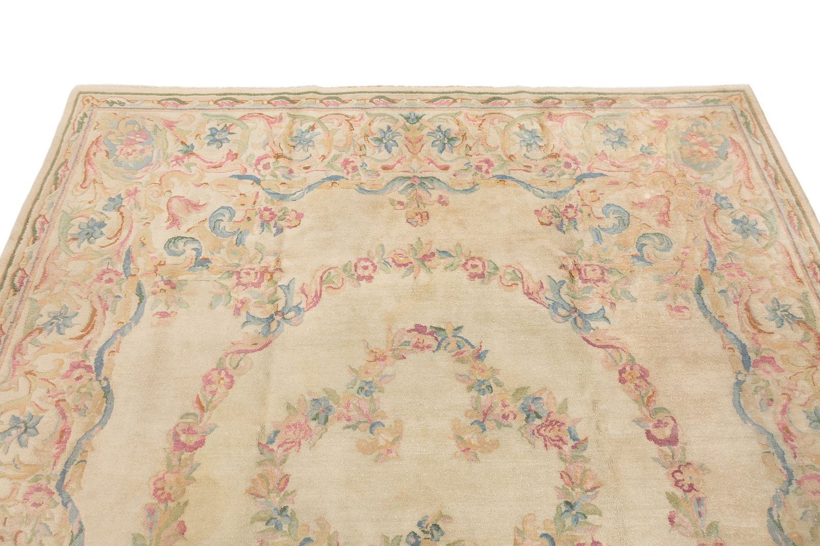 Antique French Savonnerie Rug, 432 × 285cm, Circa 1920s photo Textiel