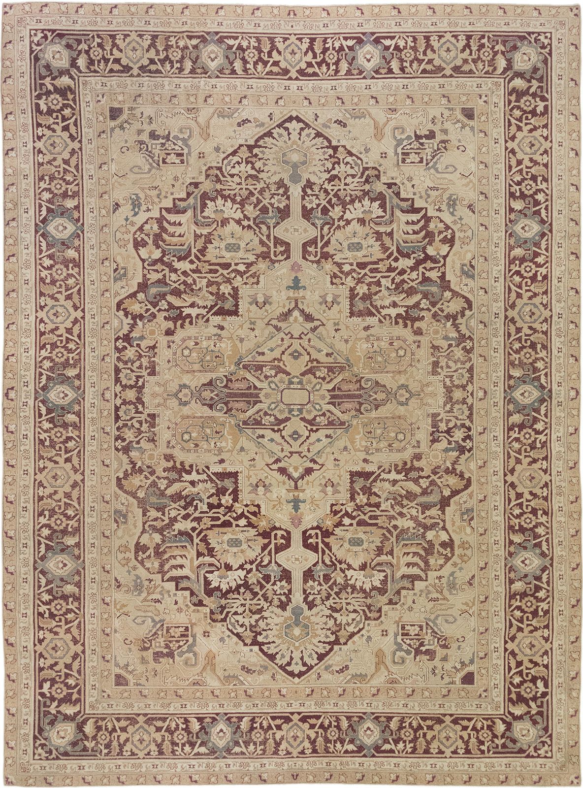 Antiek Indiaas Amritsar-tapijt, 425 × 315 cm, ca. 1900s