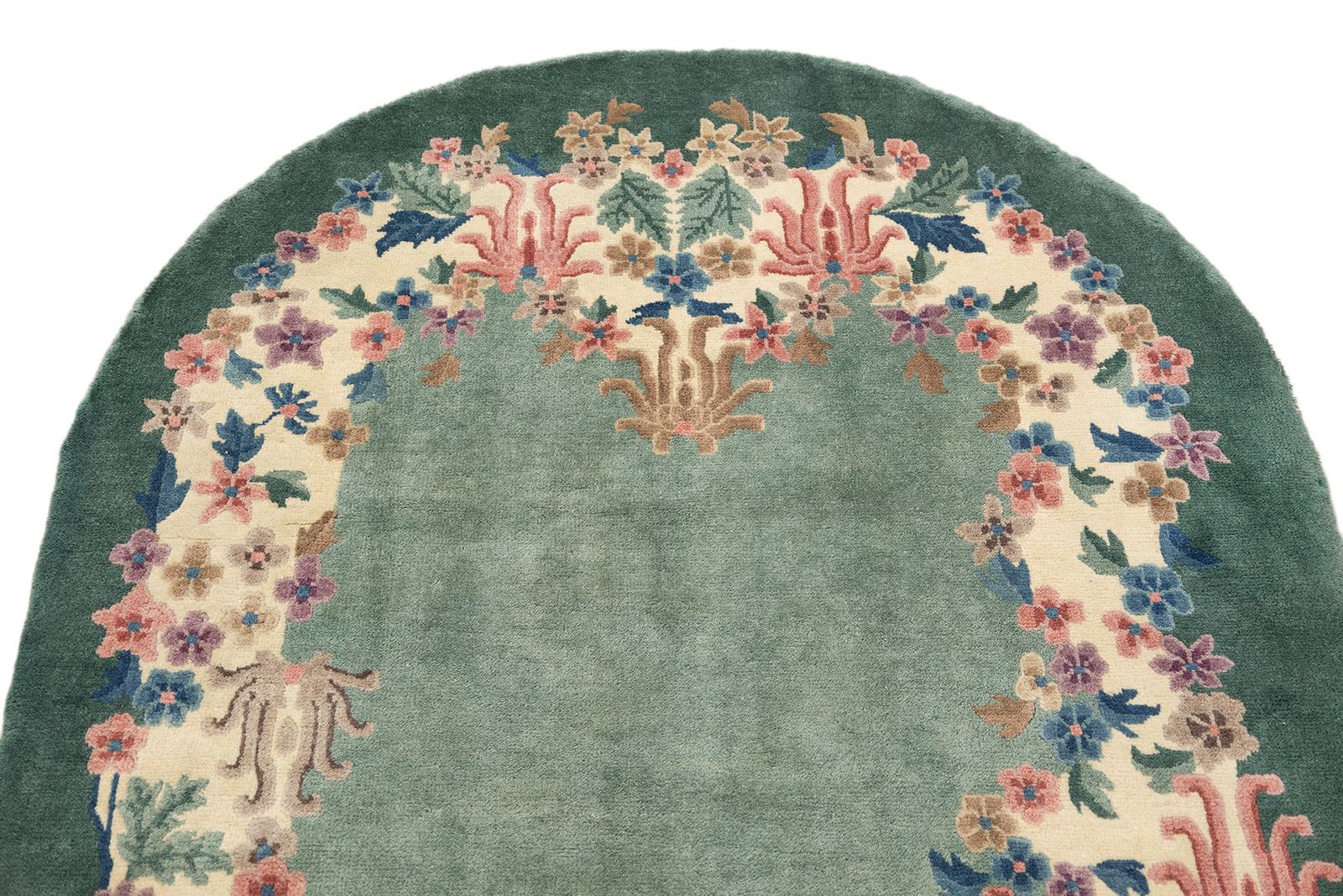 Mid Century Chinese Rug, 210 × 126cm, Circa 1940s photo Textiel