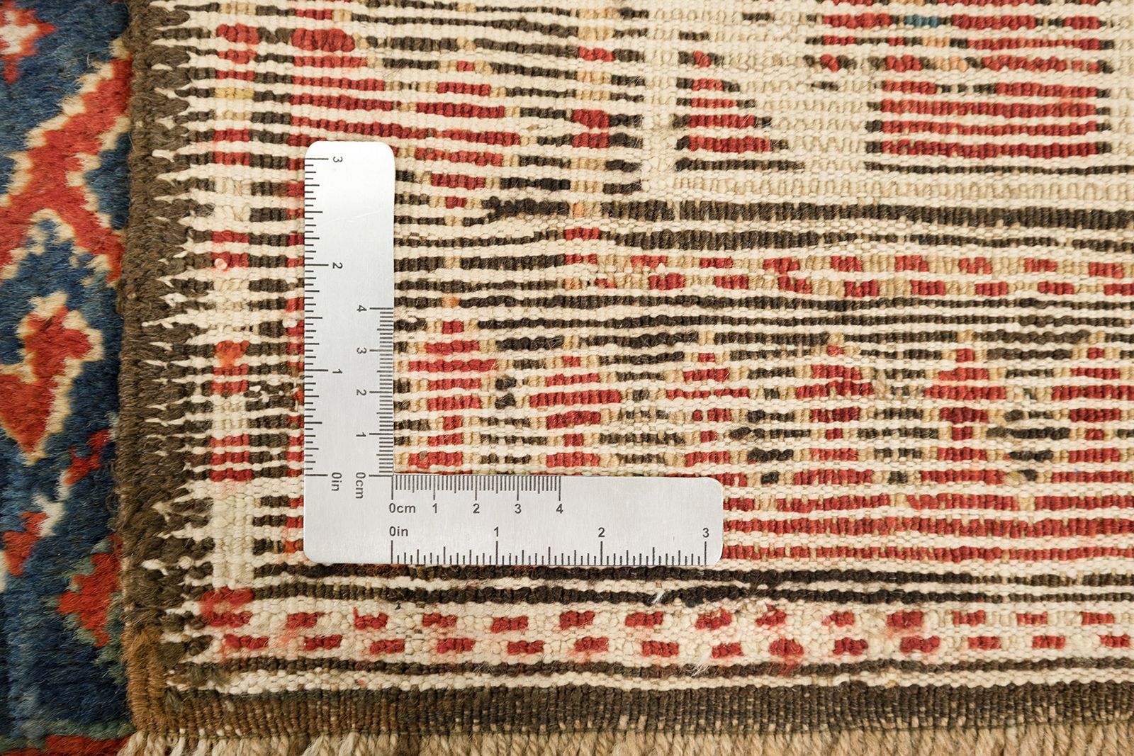 photo furniture Antique Caucasian Kazak Rug, Deep Red, 227 × 127cm, 19th Century