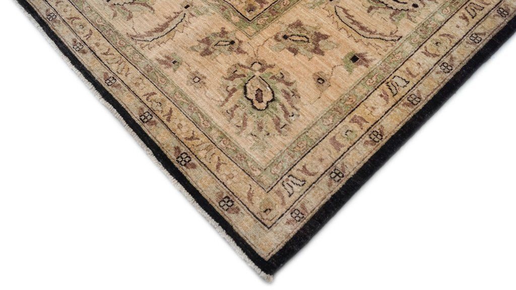 Vintage Ziegler stijl vloerkleed, zwart, 590 × 423 cm, ca. jaren 1990 photo 8250.0