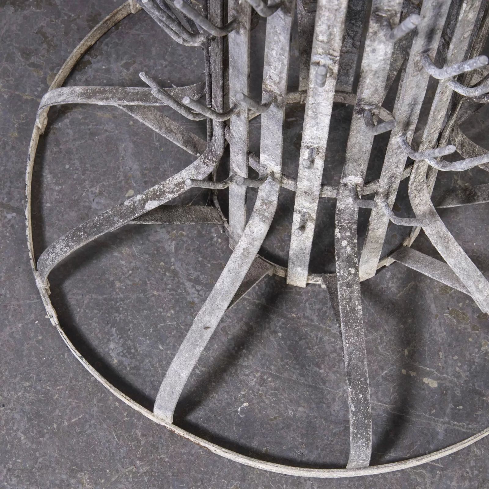 1950’s Original Large French Bottle Drying Rack photo vinterior