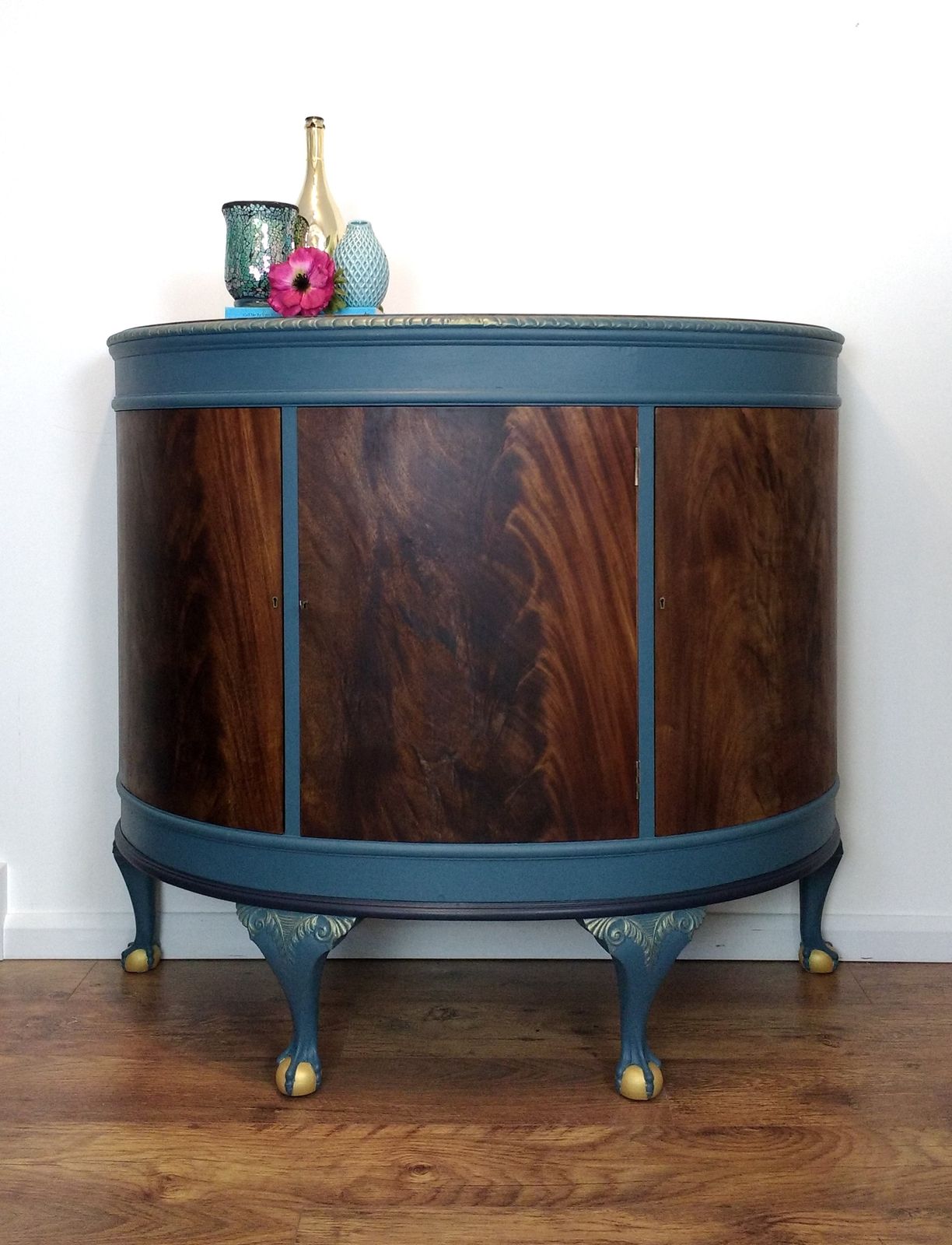 Demi Lune, Semi Circular Sideboard, Hall Cupboard. Drinks Cabinet, Mahogany Sideboard,