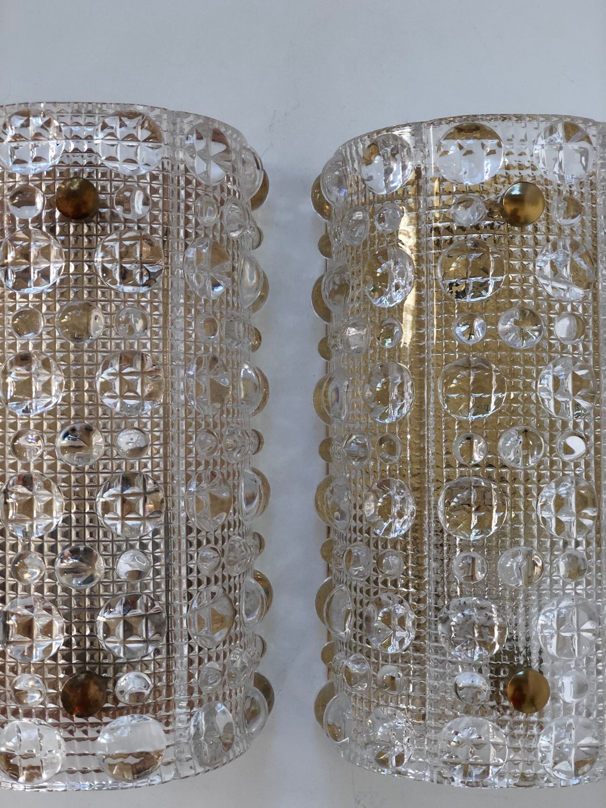 Orrefors Crystal Glass Sconce 'Venus' Rd 2002 photo 578.0