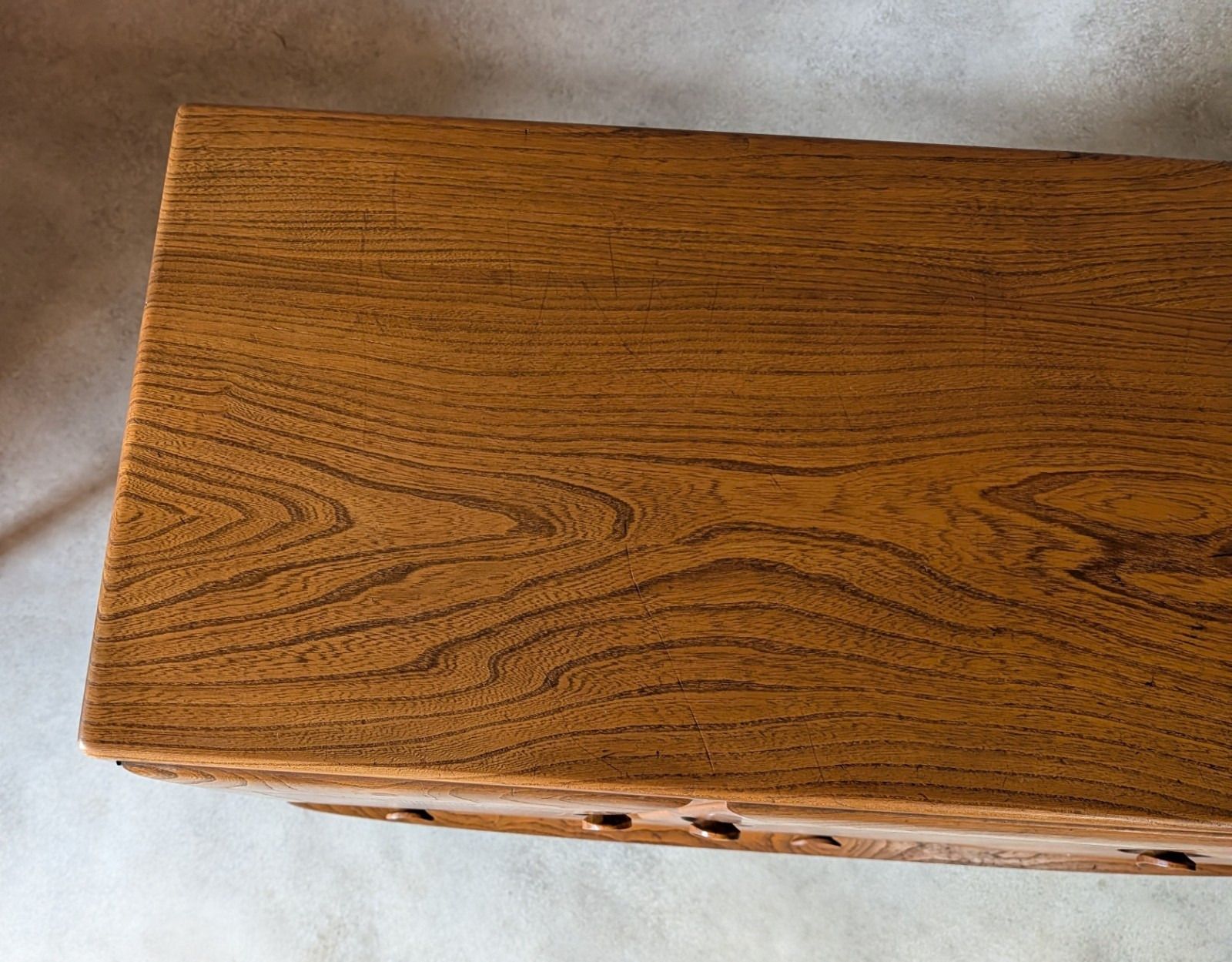 photo for sale Vintage Ercol 467 Blonde Elm Windsor Sideboard 1960s