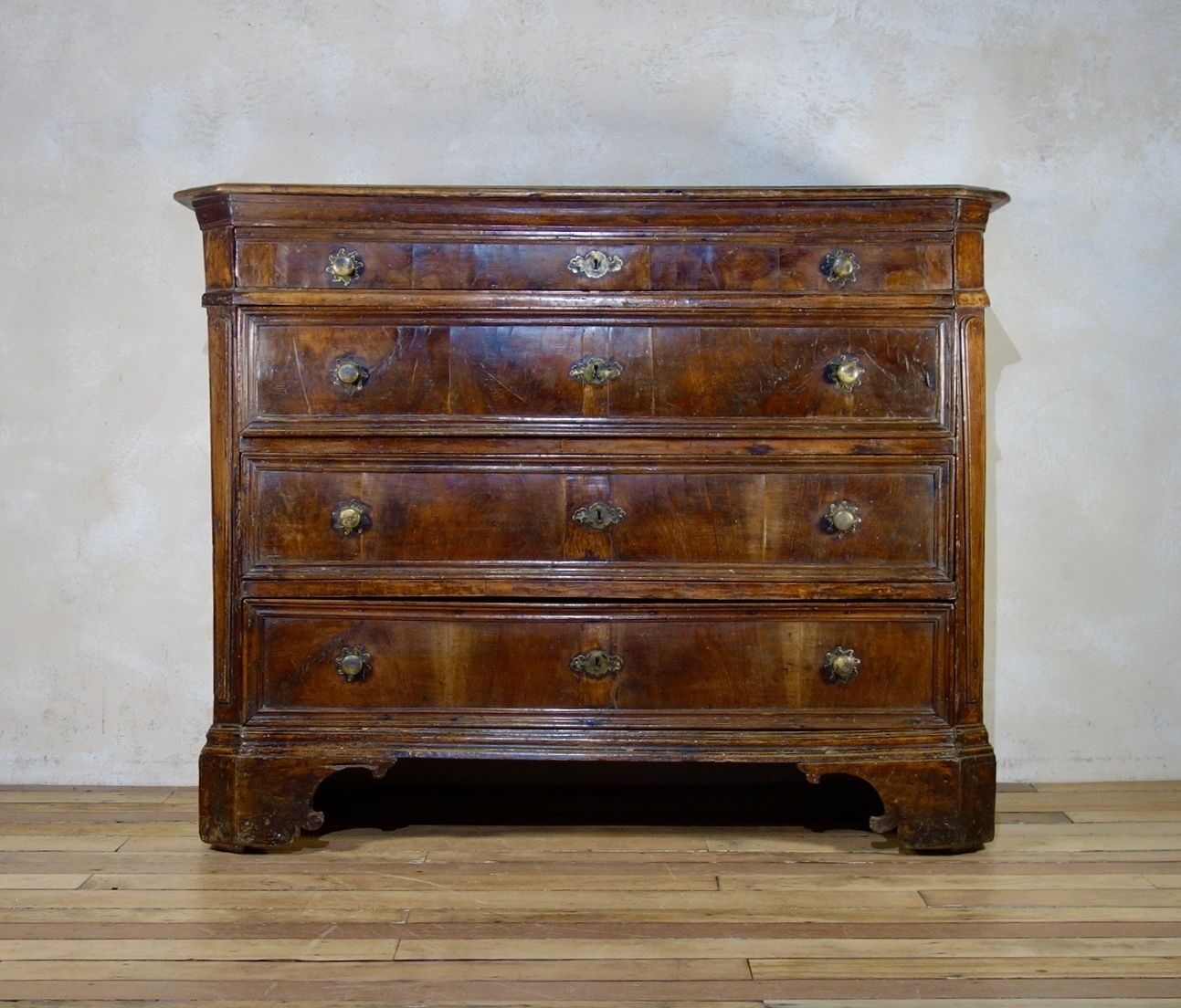 Furniture Large Scale 17th Century North Italian Walnut Commode photo