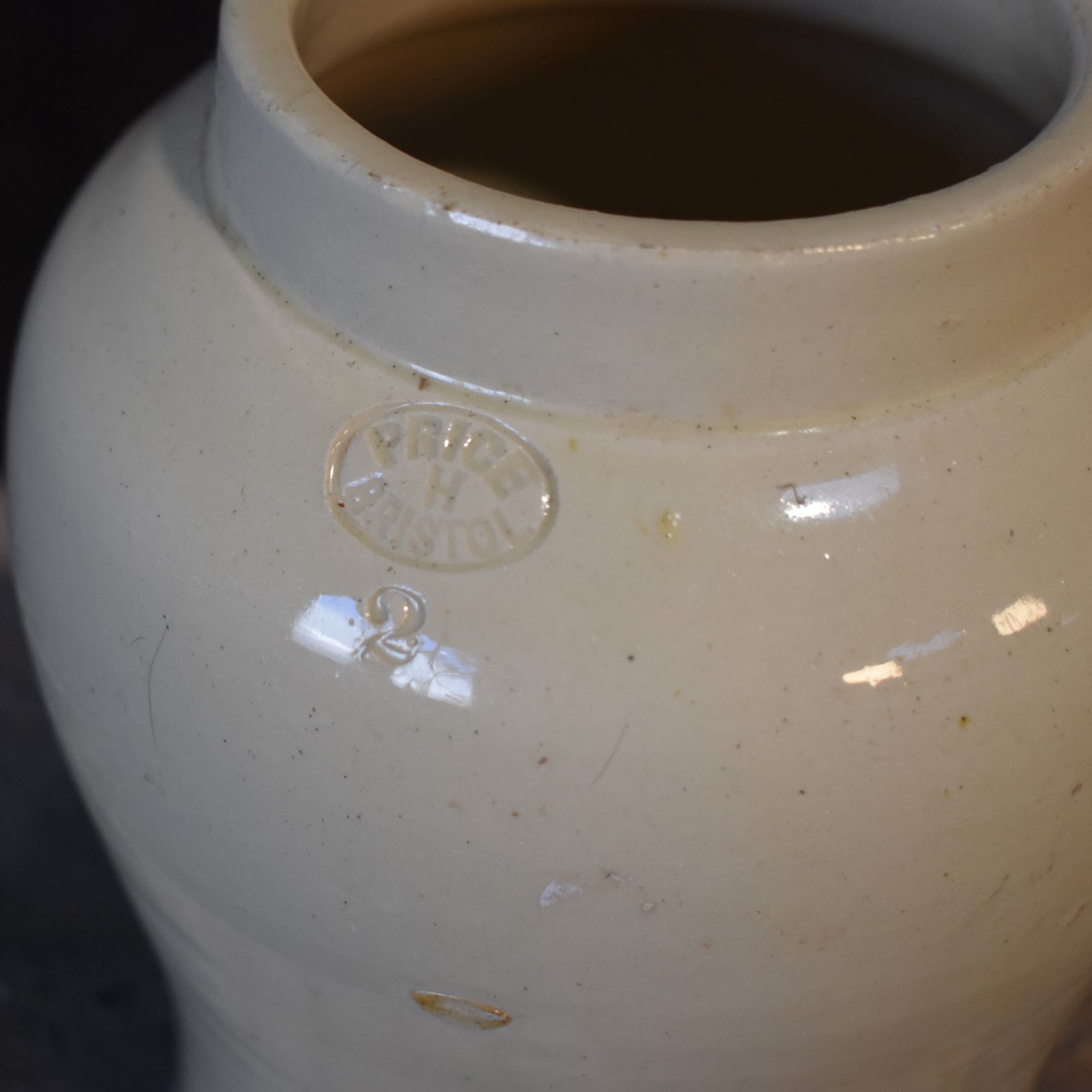 Antique Stoneglaze Tabacco Jar 19th Century Price Of Bristol Shop Display Pot photo 135.0
