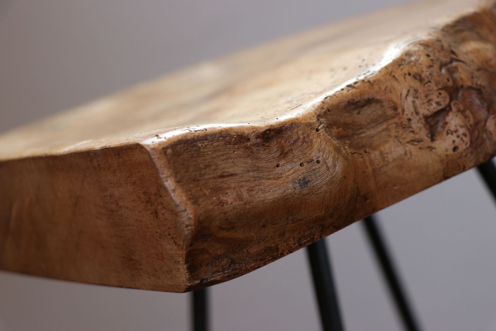 Handmade Industrial Designed Barstool With Oak Seat photo Furniture