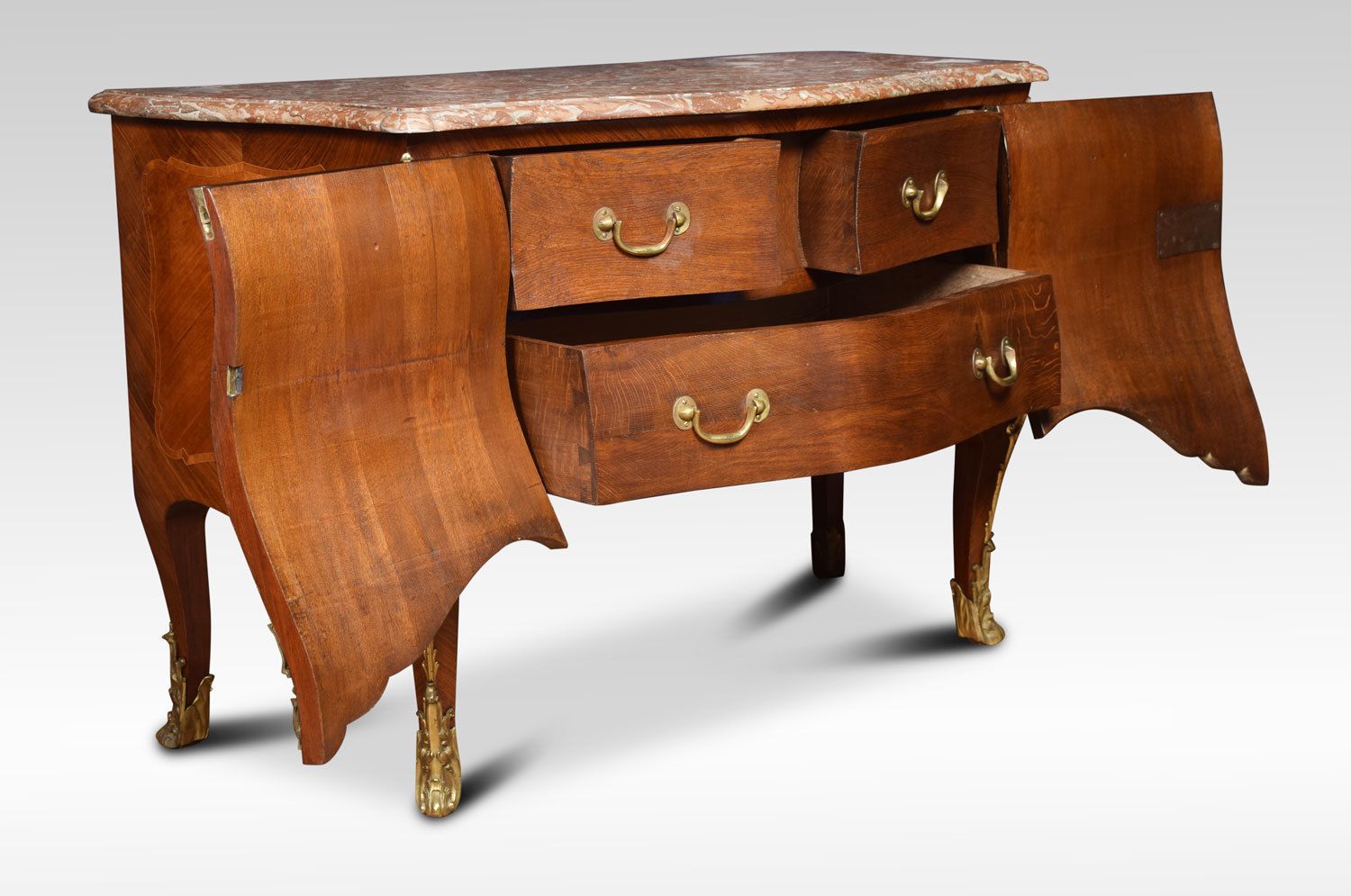 Late 18th Century French Gilt Bronze Mounted Kingwood Commode photo for sale