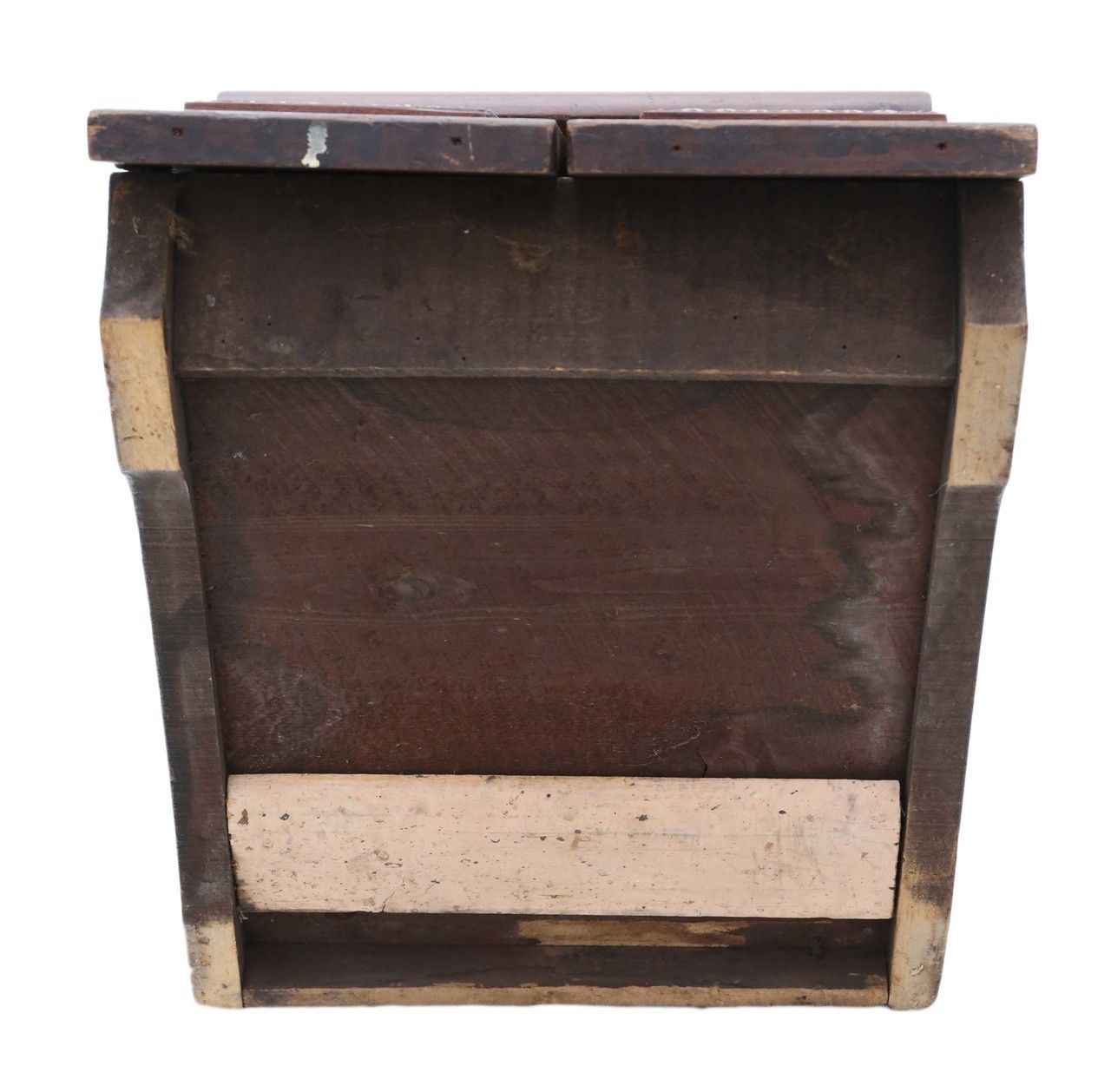 Art Nouveau Beech Walnut And Brass Coal Scuttle Box photo buy