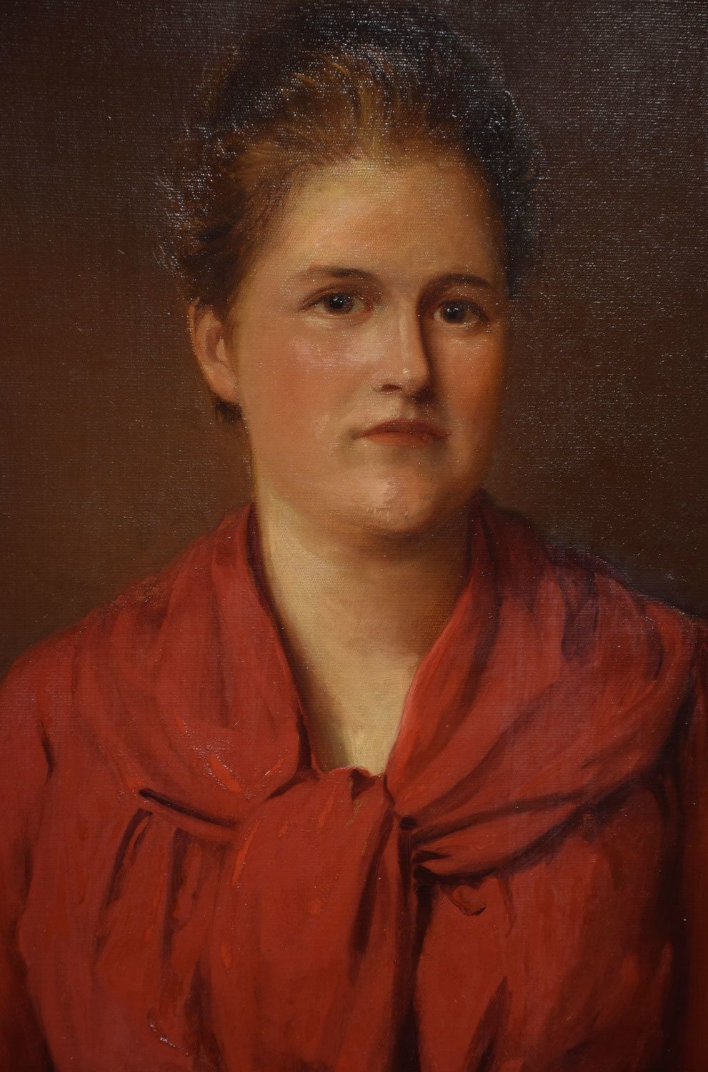 Oil On Canvas Portrait Of A Lady photo furniture
