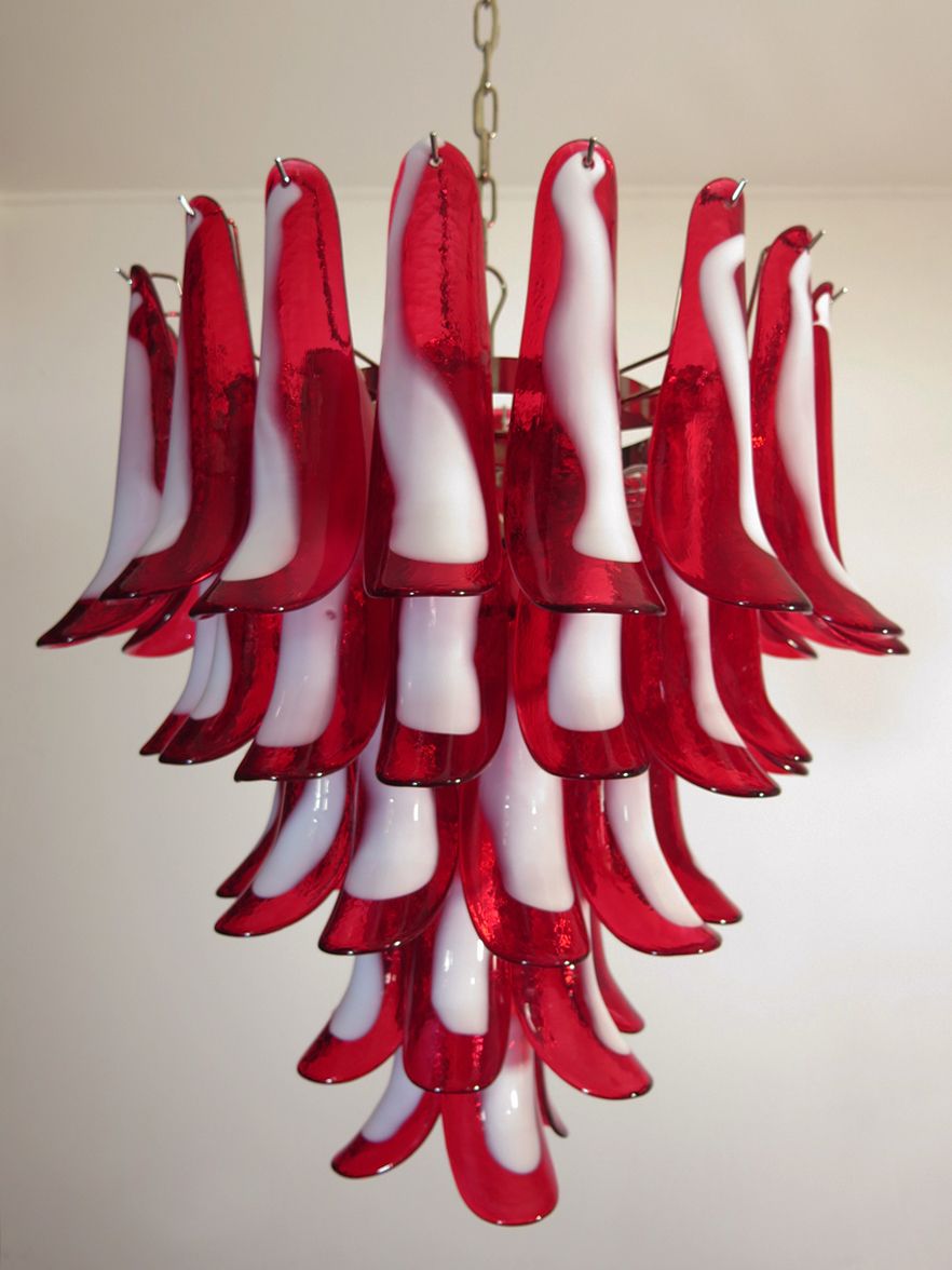 photo furniture Italian Vintage Murano Chandelier   Mazzega   52 Glass Petals
