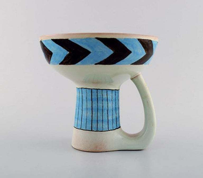 Carl Harry Stålhane For Rörstrand, A Pair Of Modernist Hand Painted Vases photo Home Decor