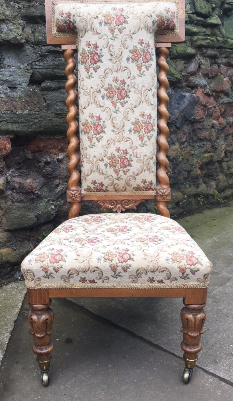 19th Century Ash Wood Nursing Chair Or Prie Dieu photo furniture