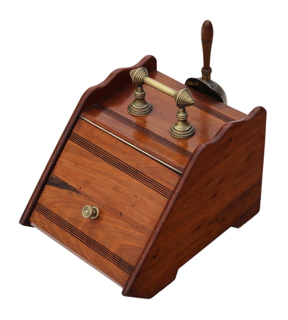 Walnut Coal Scuttle Box photo furniture