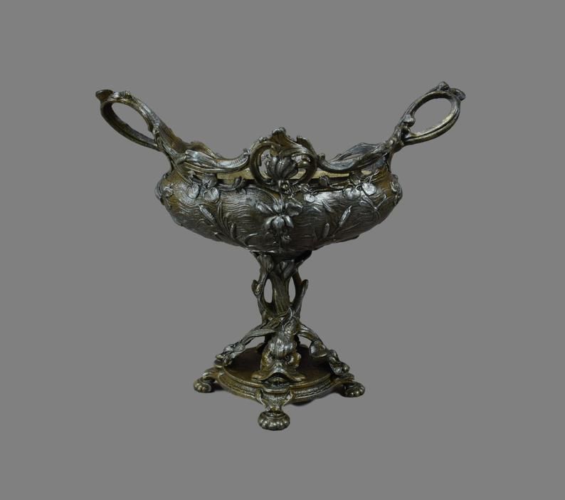 Art Nouveau Bolted Centerpiece Jardiniere,