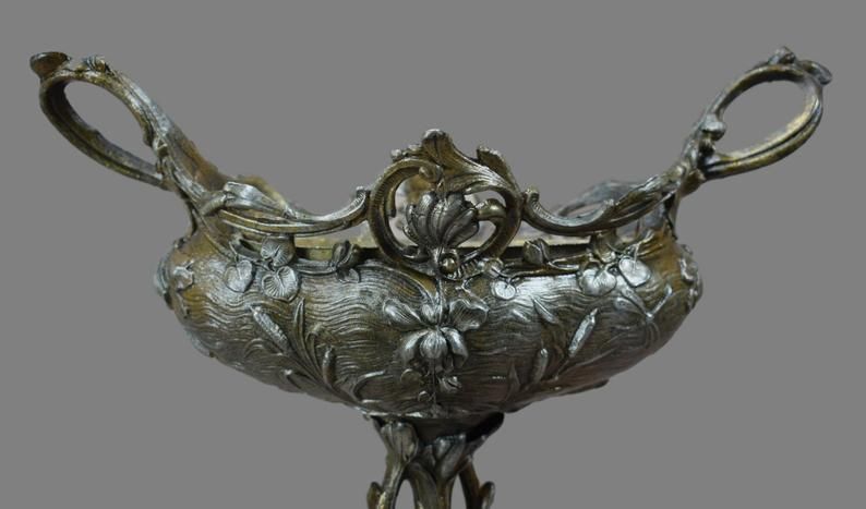 Art Nouveau Bolted Centerpiece Jardiniere, photo furniture