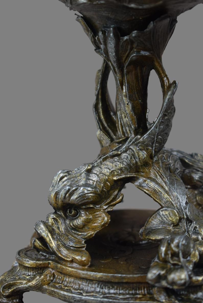 Art Nouveau Bolted Centerpiece Jardiniere, photo 410.0