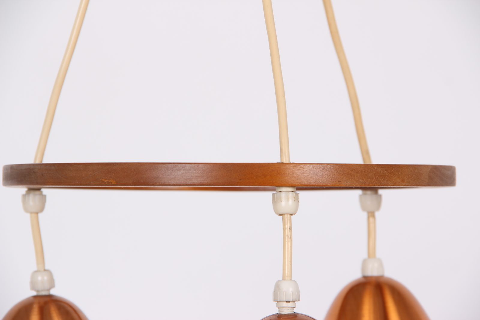 Danish Copper Lamp With 3 Schreens. 1950s Design photo 200.0