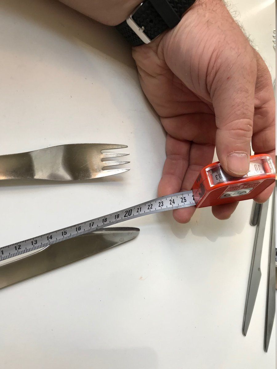 Scandinavisch modern Deens stalen bestek door Erik Magnussen voor Stelton, jaren 1990 photo vinterior