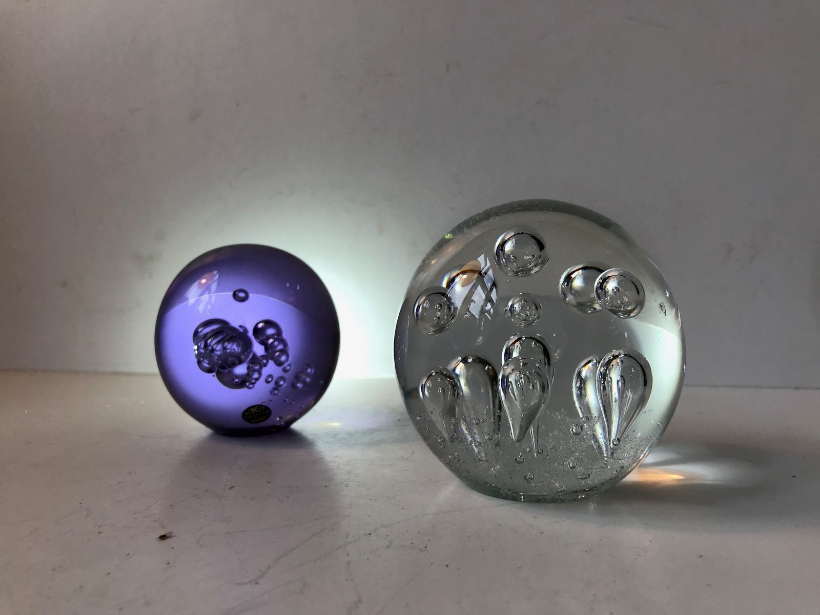 Paperweights From Konst Glashyttan Urshult, 1970s, Set Of 2 photo Home Decor