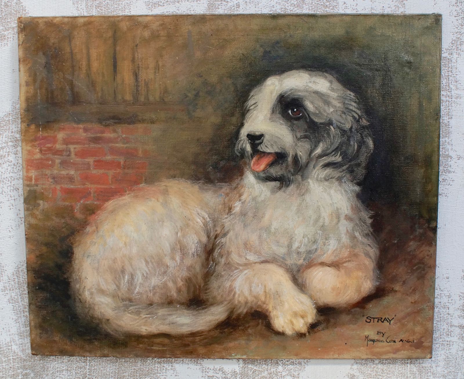 Early Portrait "Stray" By Marjorie Cox, Queen Victoria's Dog Islay