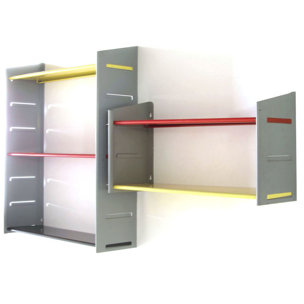 Large Jean Prouve, Perriand Style Enameled Metal Storage Unit Bauhaus