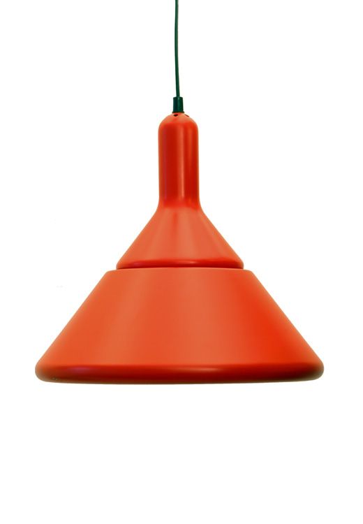 Set Van 2 Grote Deense Vintage Rode Nordisk Solar Hanglampen