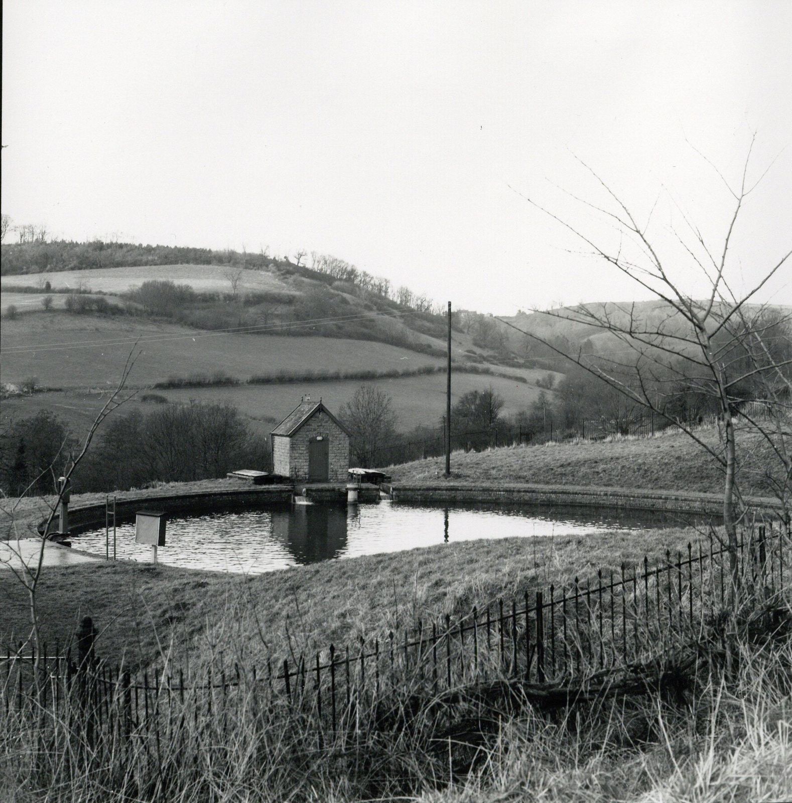 Rosemary Ellis Pool Gelatin Silver Photograph Print For Book: Pipes And Wires 1975