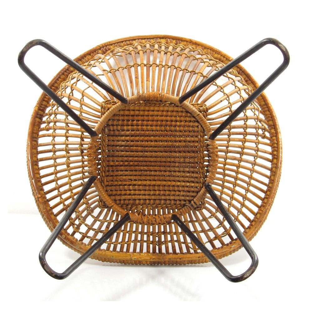Noordwolde, Dirk Van Sliedrecht Vintage Fifties Design Ratan Chair photo for sale