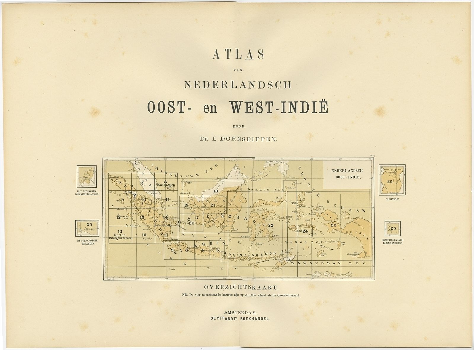 Antique Map Of The East Indies By Dornseiffen (1900)