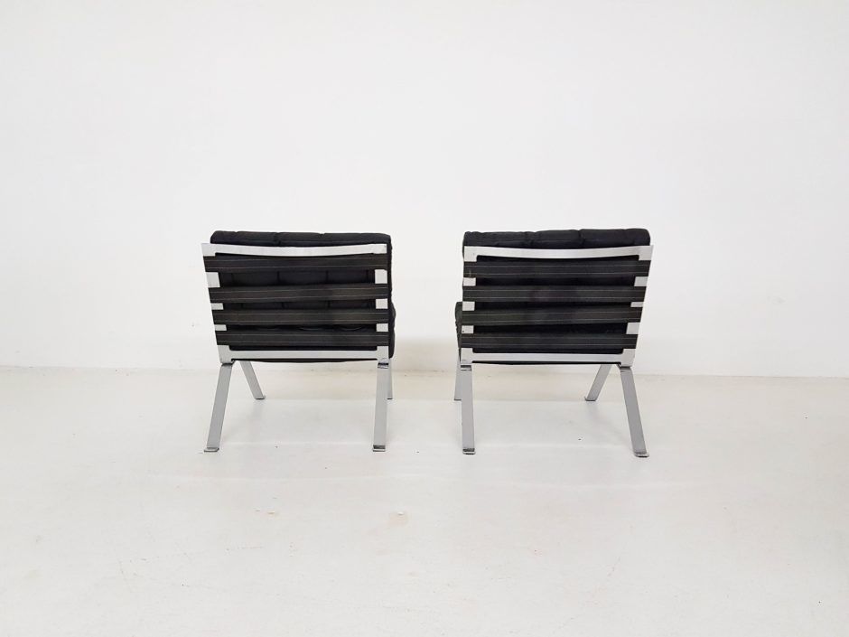 Set Of 2 Lounge Chairs Model Euro 1600 By Hans Eichenberger For Girsberger photo vintage