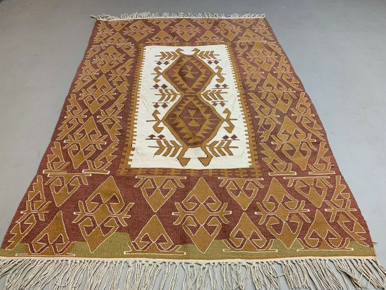 Vintage Turkish Kilim 175x120cm Kelim Rug Shabby, Country Home, Boho Medium photo Textiles