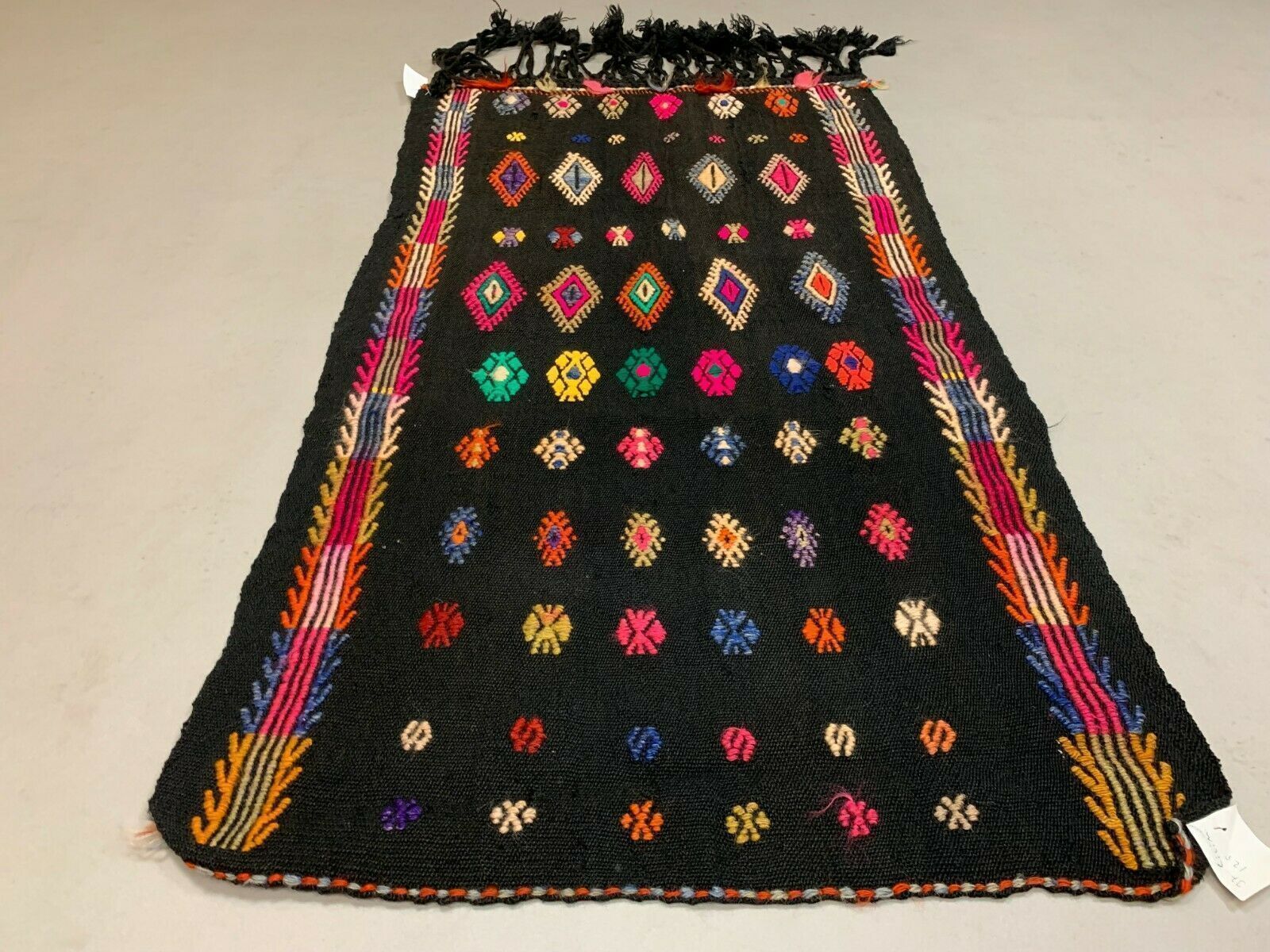 Antique Turkish Moroccan Kilim Rug 123x71cm Shabby Vintage Wool Kelim Small photo Textiles