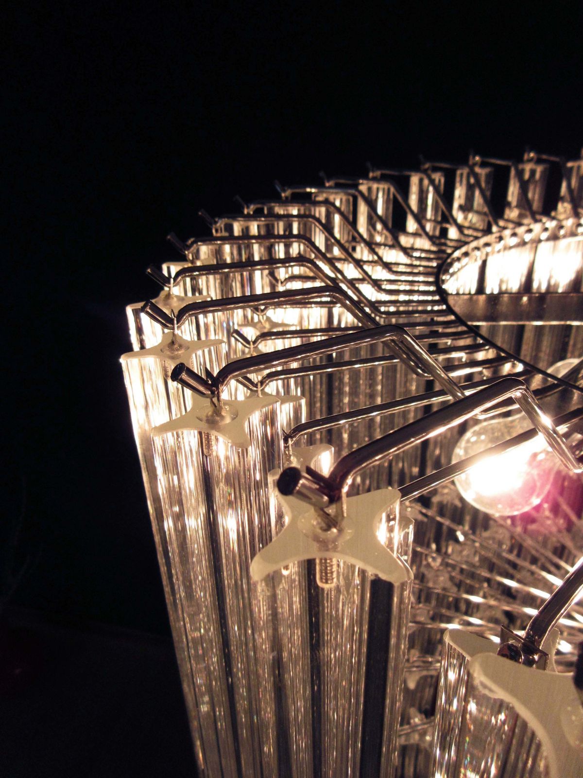 photo furniture Modern Quadriedri Murano Glass Chandelier   163 Trasparent Prism Quadriedri