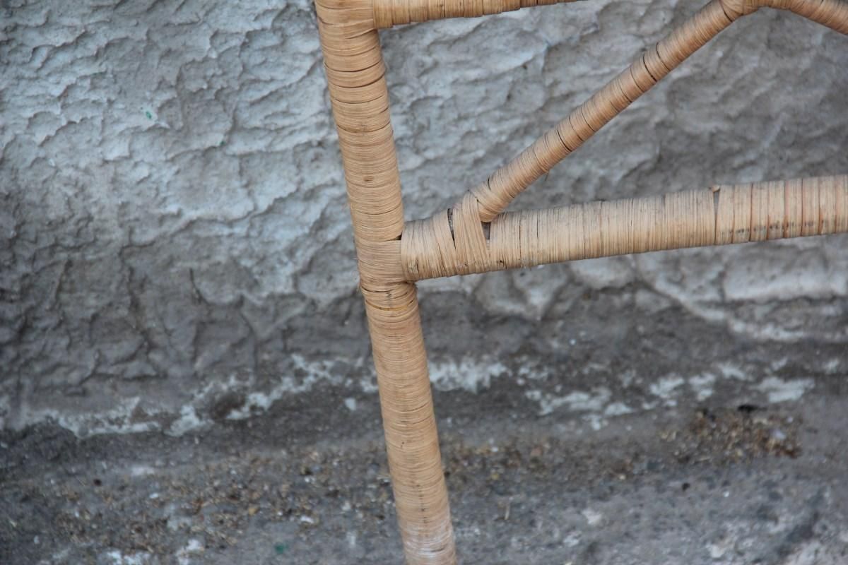 Woven Straw Beds Frame Of Extraordinary Brown Beauty Midcentury Italian Modern photo vintage