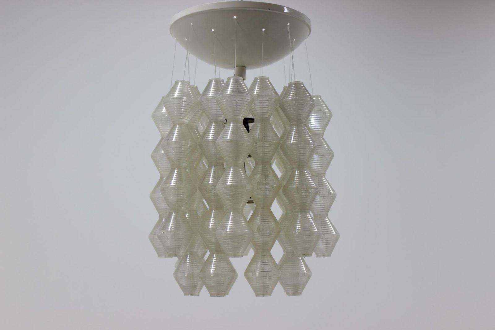 Pair Of Extraordinary Napako Pendants / Chandeliers, 1970s photo furniture