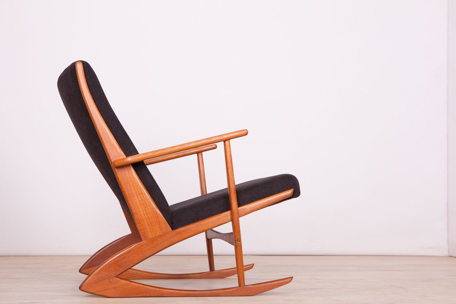 Mid Century Model 97 Rocking Chair By G. Jensen For Kubus, 1950s photo for sale